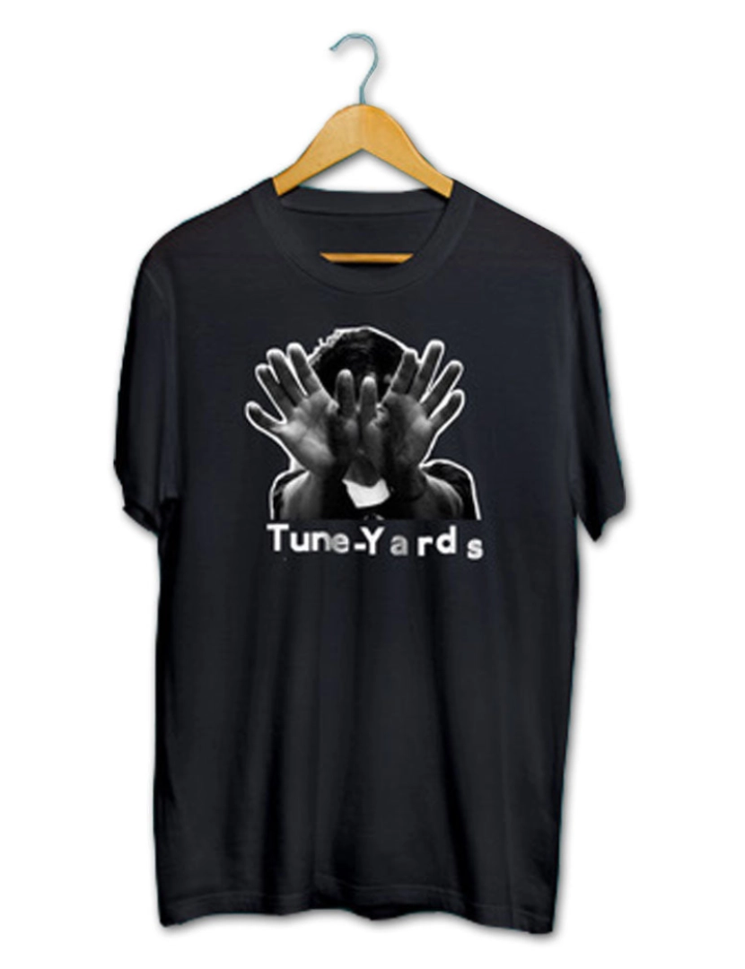 Rockinstone - Camiseta Tune-Yards vida privada [PRETA]-S