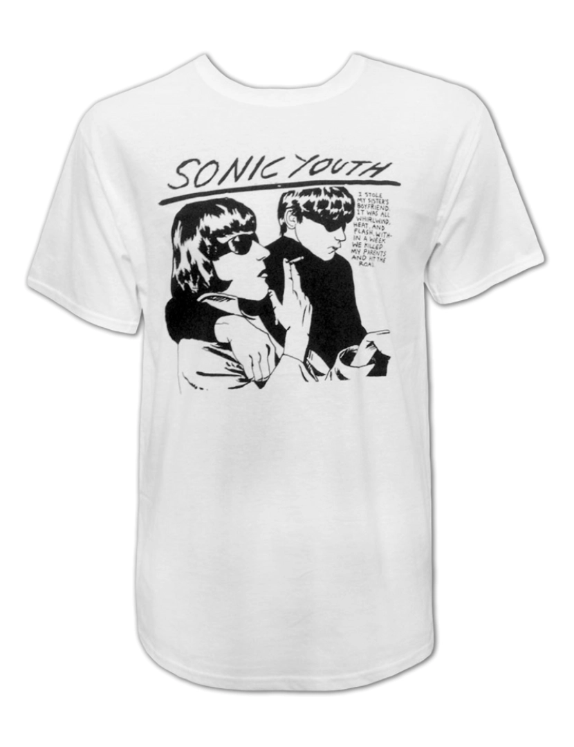 Rockinstone - Camiseta Sonic Youth Branca Goo-S