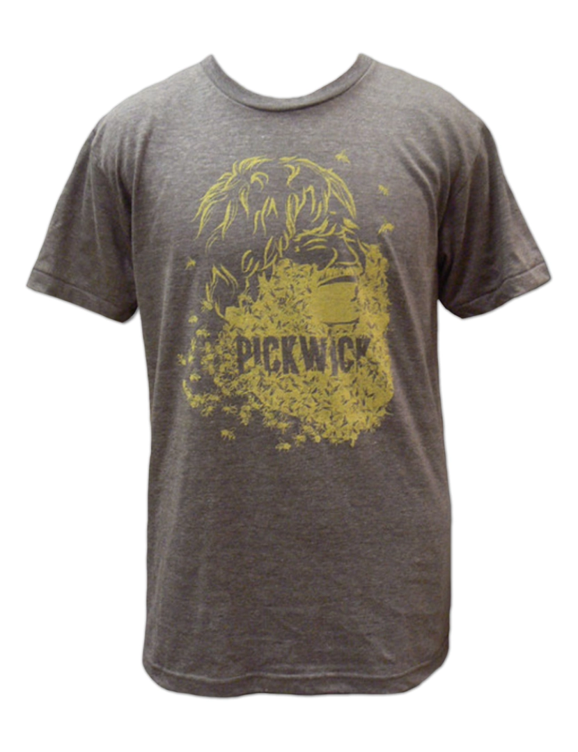 Rockinstone - Camiseta Pickwick Pickwick Tri-blend Bee Beard (preta)-S