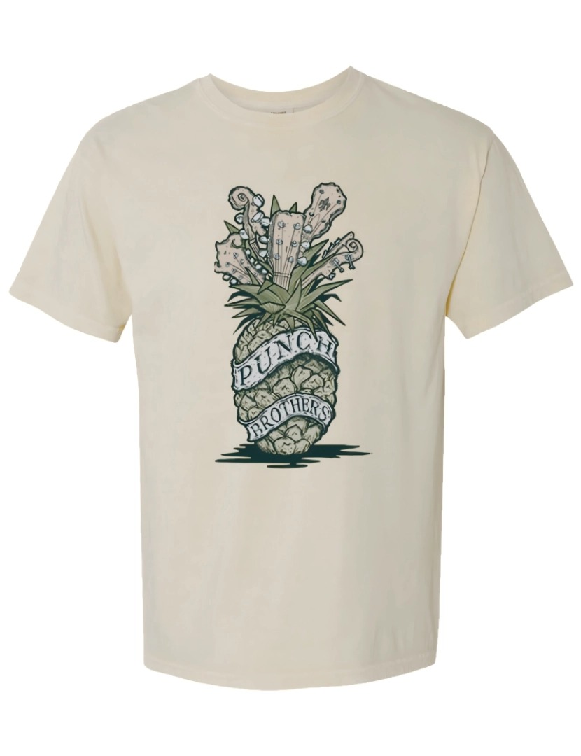 Rockinstone - Camiseta Punch Brothers Abacaxi （branca）-S