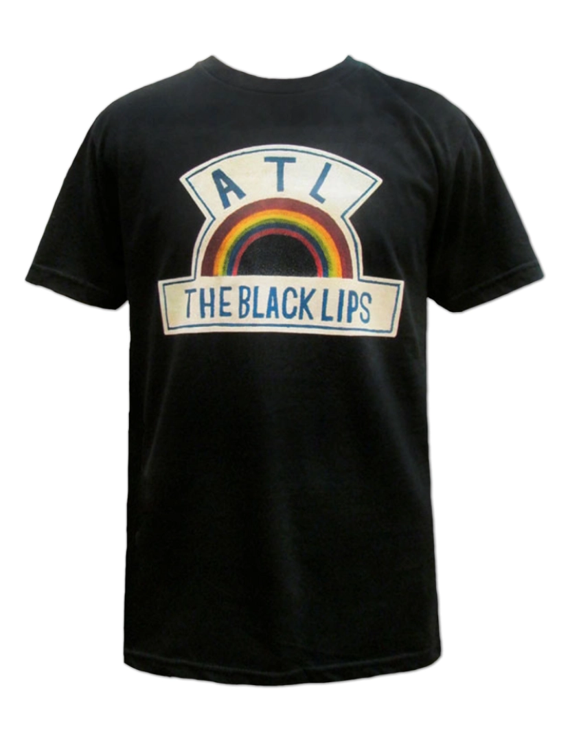 Rockinstone - Camiseta Arco-íris Black Lips-S