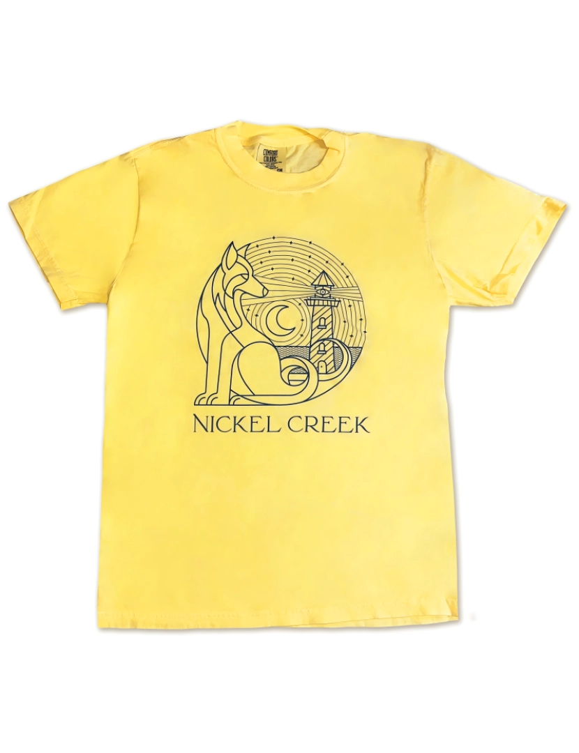 Rockinstone - Camiseta Nickel Creek Kids Song Design (amarela)-S