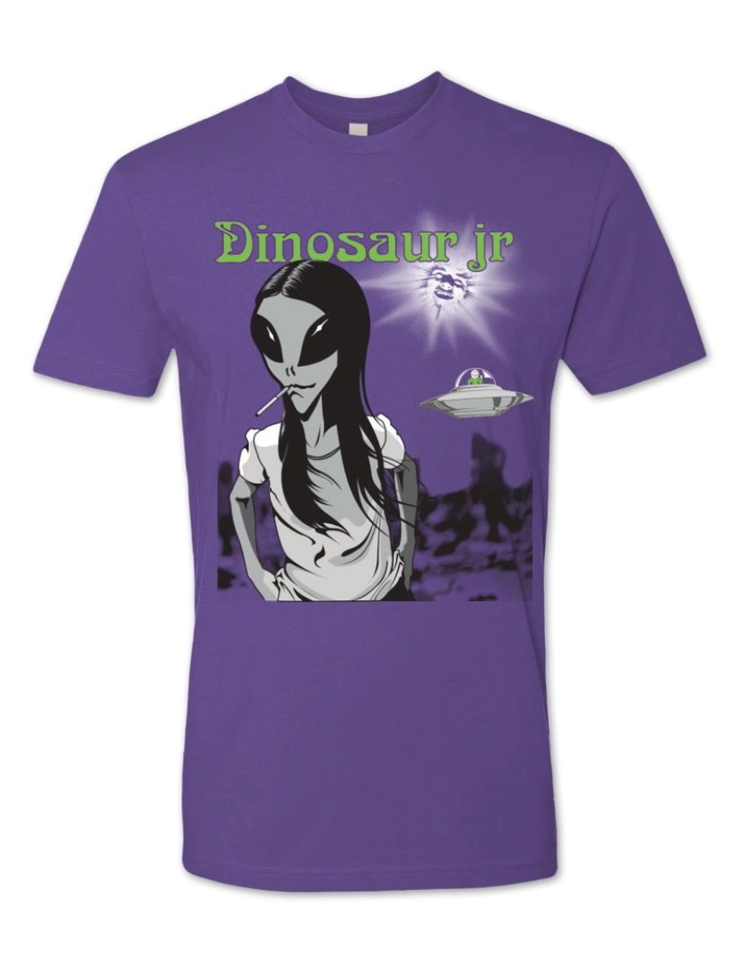 Rockinstone - Camiseta Dinossauro Jr Alienígena-S