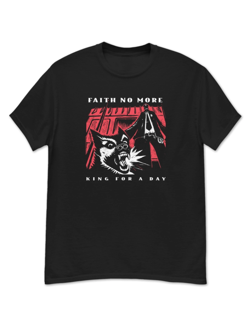 Rockinstone - Camiseta Faith No More FNM King por um dia-S