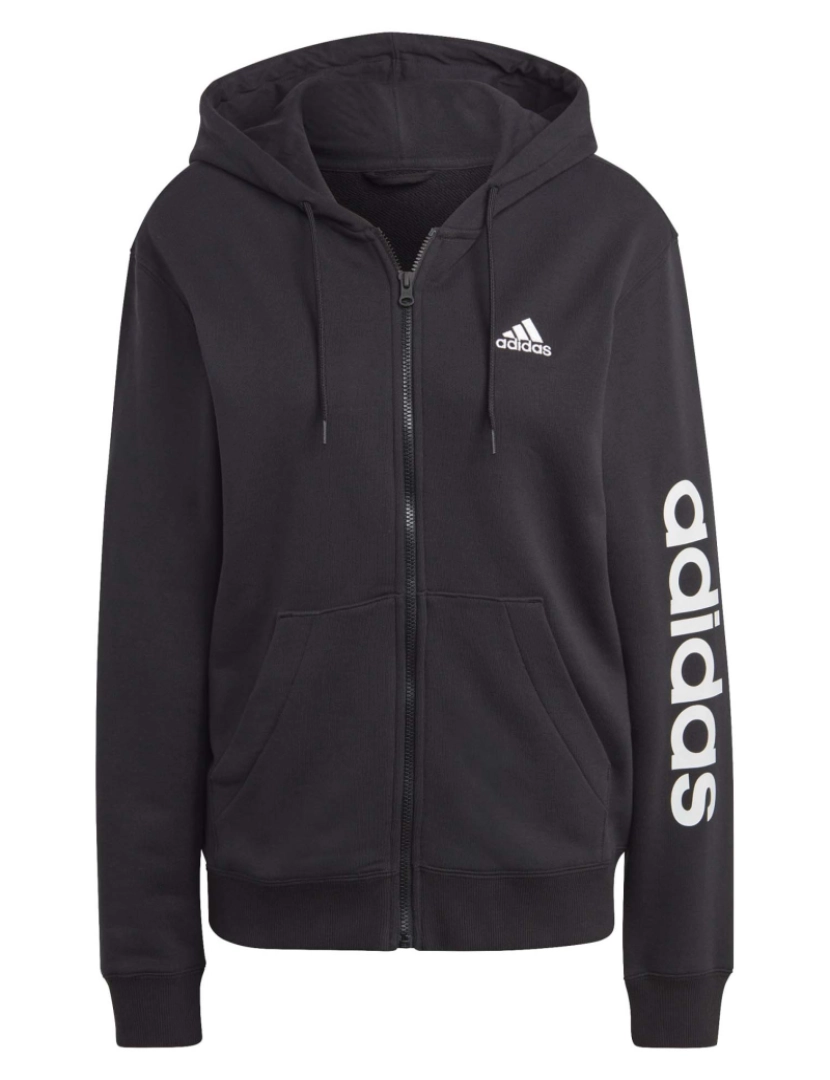 Adidas Sport - Adidas Sport W Lin Ft Fz Hd Sweatshirt