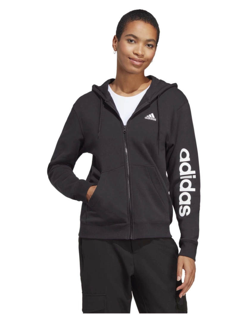 imagem de Adidas Sport W Lin Ft Fz Hd Sweatshirt2