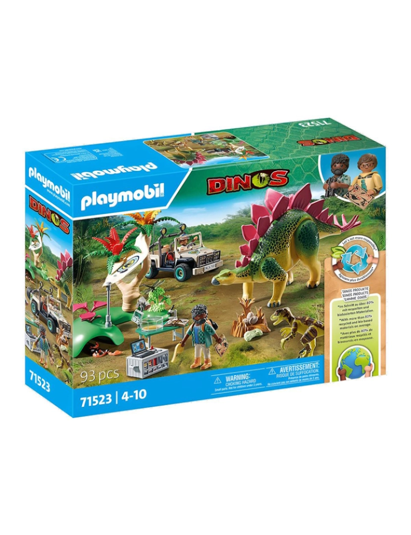 Playmobil - CAMPO DE PESQUISA COM DINOSSAUROS 71523