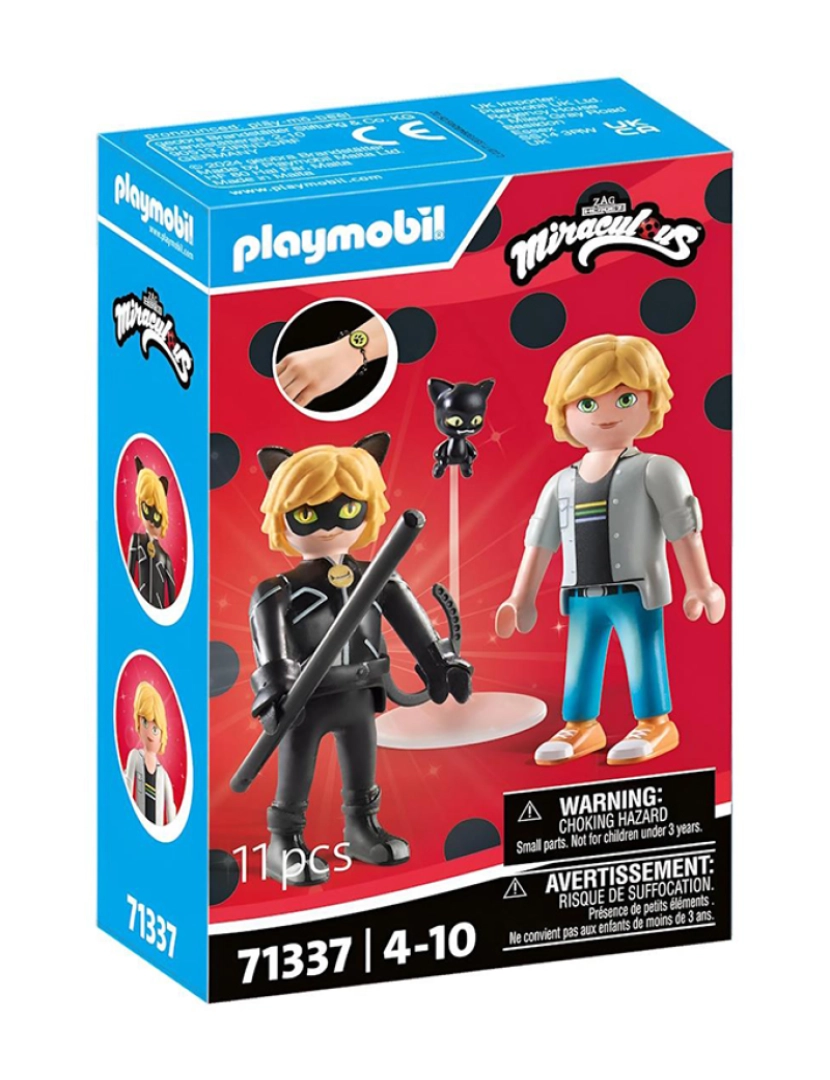 Playmobil - MIRACULOUS: ADRIEN & CAT NOIR 71337