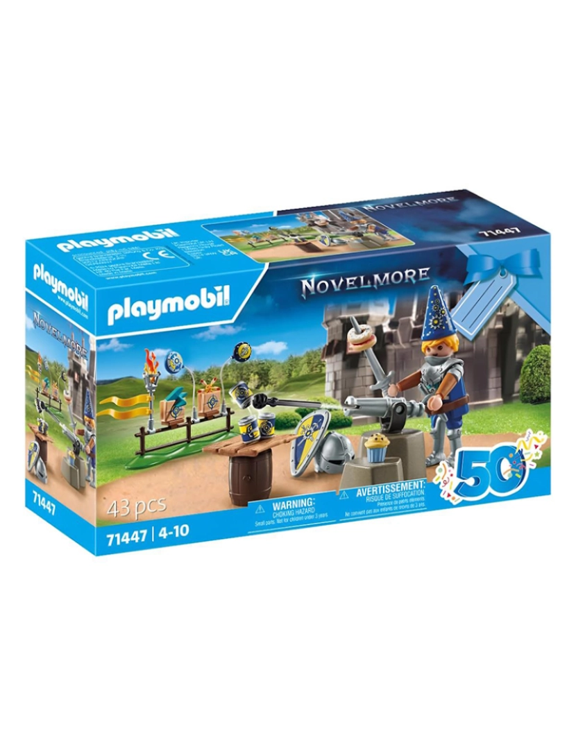 Playmobil - CAVALEIRO COM DECORAÇÃO DE ANIVERSÁRIO 71447