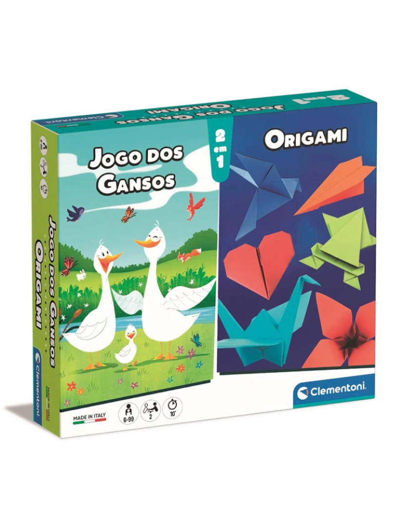 Clementoni - JOGO DOS GANSOS + ORIGAMI 67372