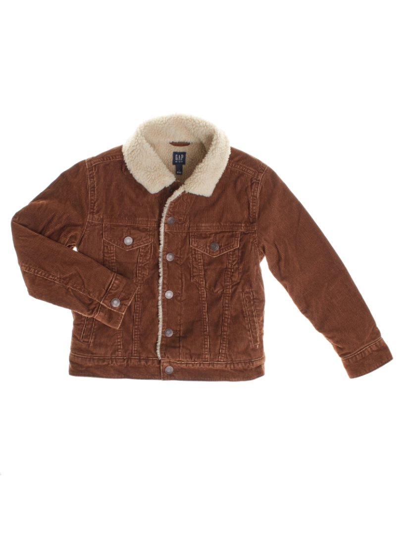 GAP - Blusão de veludo cotelê com forro sherpa 430096 menino