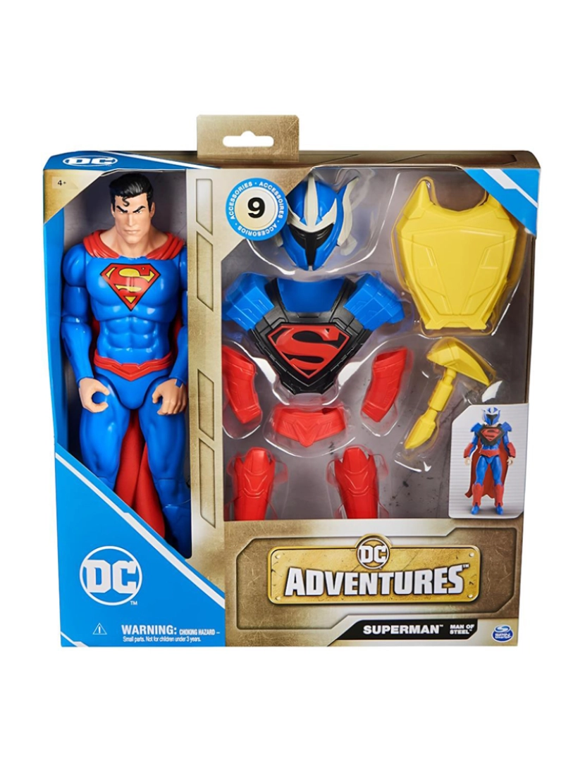 Spin Master - Dc Comics Figura Superman 30Cm E Acesso. 6067957