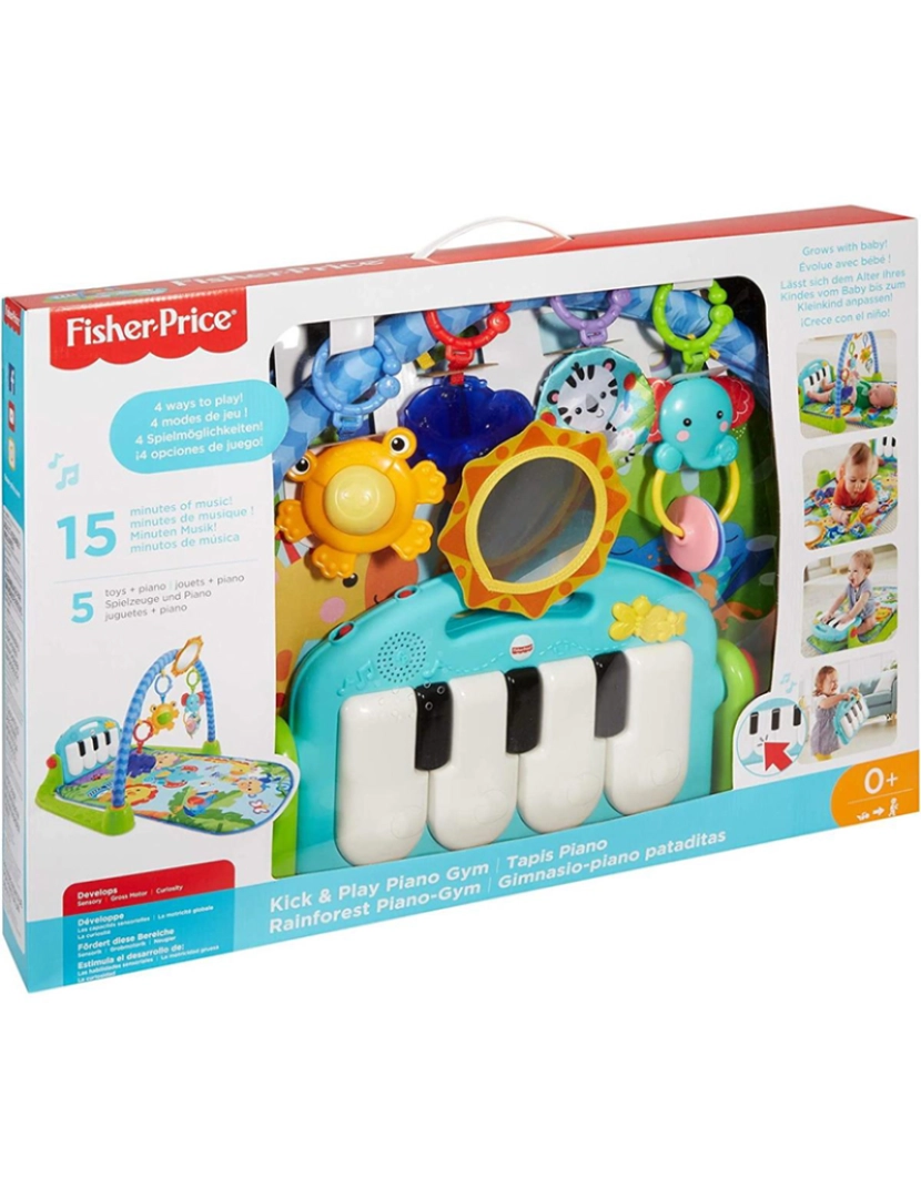 Fisher-Price - FISHER PRICE GINASIO E PIANO PES E MAOS BMH49