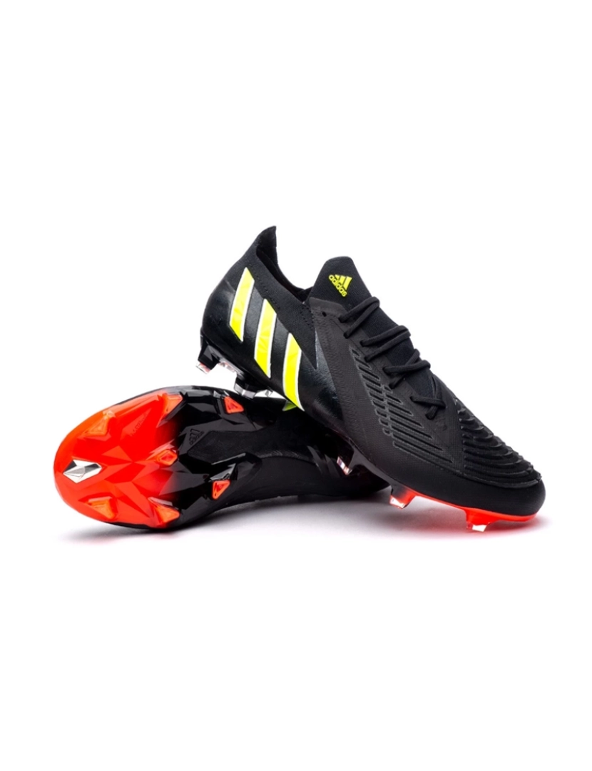 Adidas - Ténis Unisexo Preto e Vermelho PREDATOR EDGE.1 FG