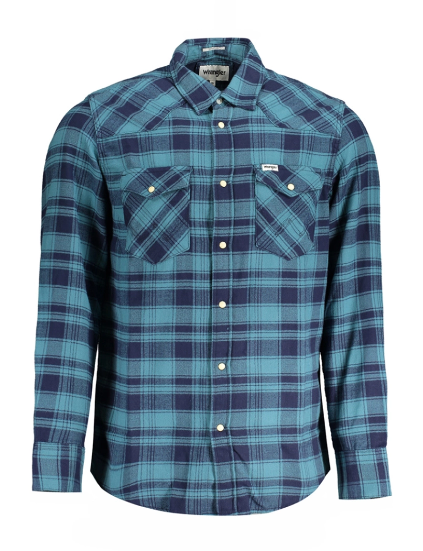 Wrangler - Camisa de Homem Azul