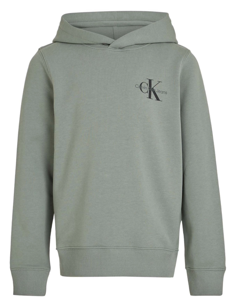 Calvin Klein - Camisola Com Hoodie Com Monograma Pequeno Calvin Klein