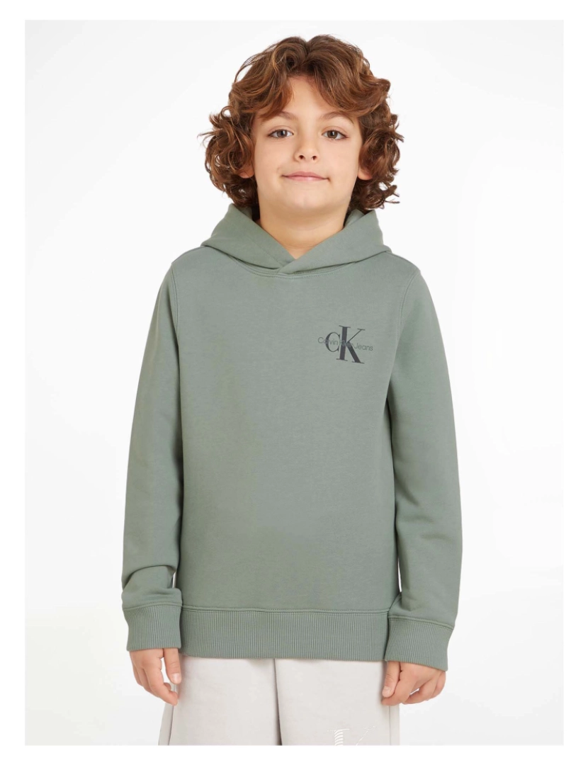 imagem de Camisola Com Hoodie Com Monograma Pequeno Calvin Klein3