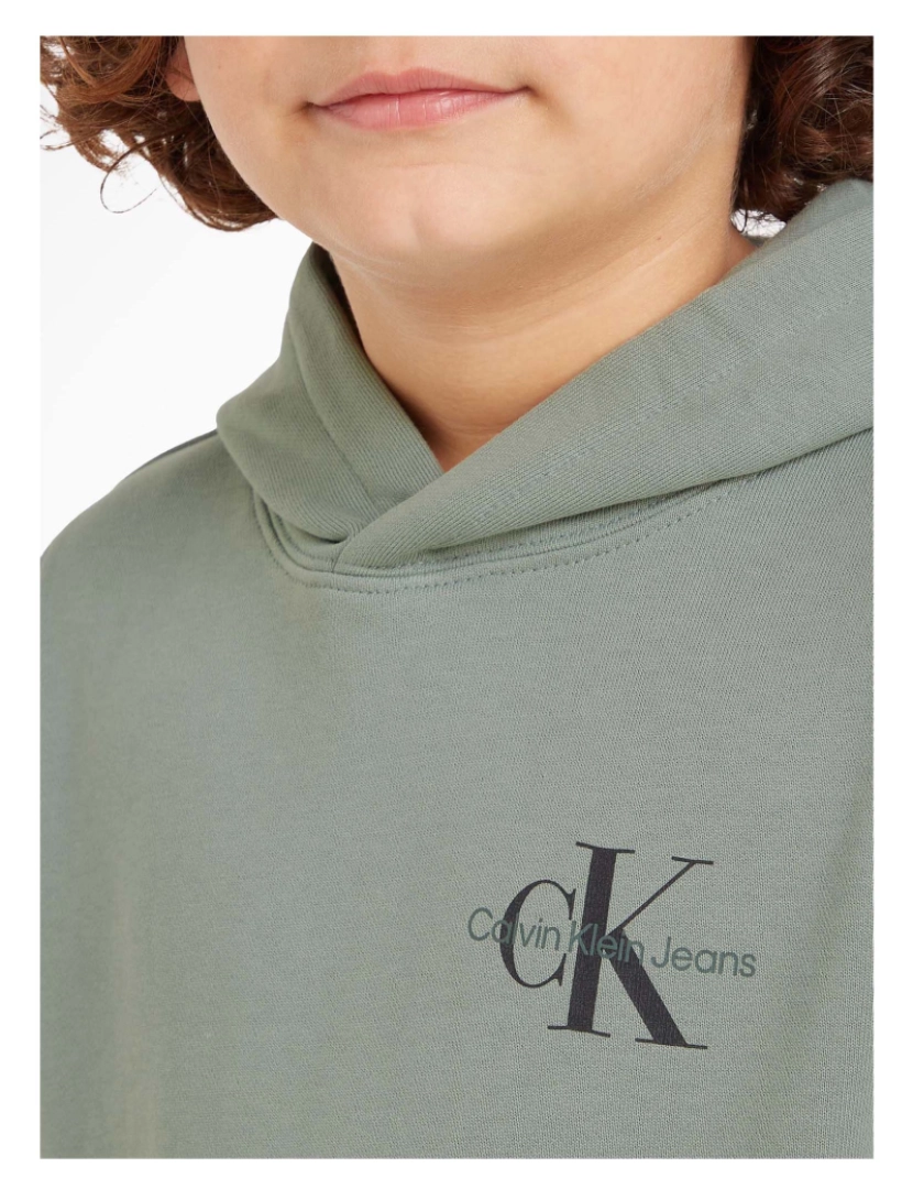 imagem de Camisola Com Hoodie Com Monograma Pequeno Calvin Klein5