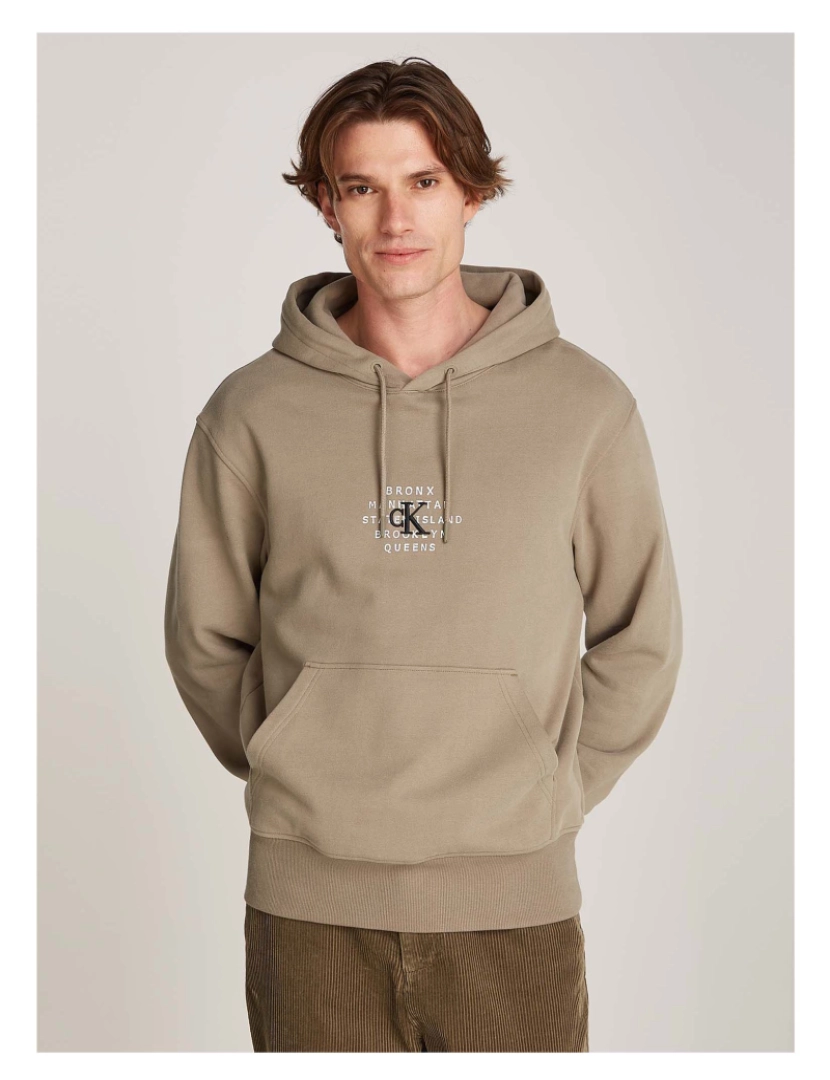 imagem de Ck Jeans Sweatshirt Nyc Impressão Gráfico Ho2