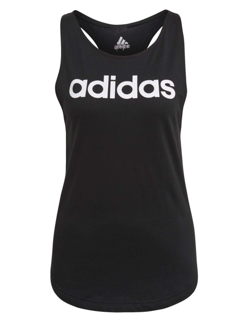 Adidas Sport - Camiseta Adidas Sport W Lin Tk Preta/Branca