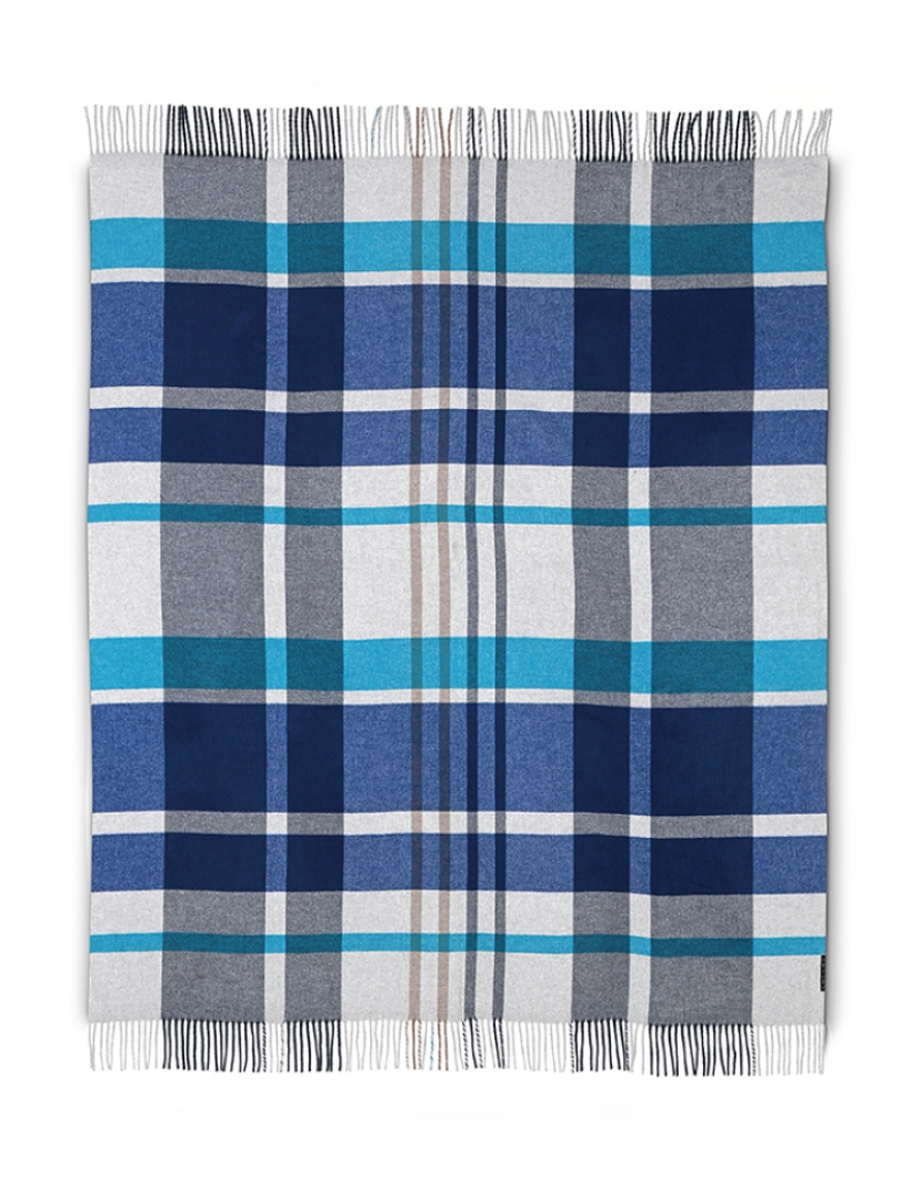 Coccoy - Plaid de Cama OXFORD Azul