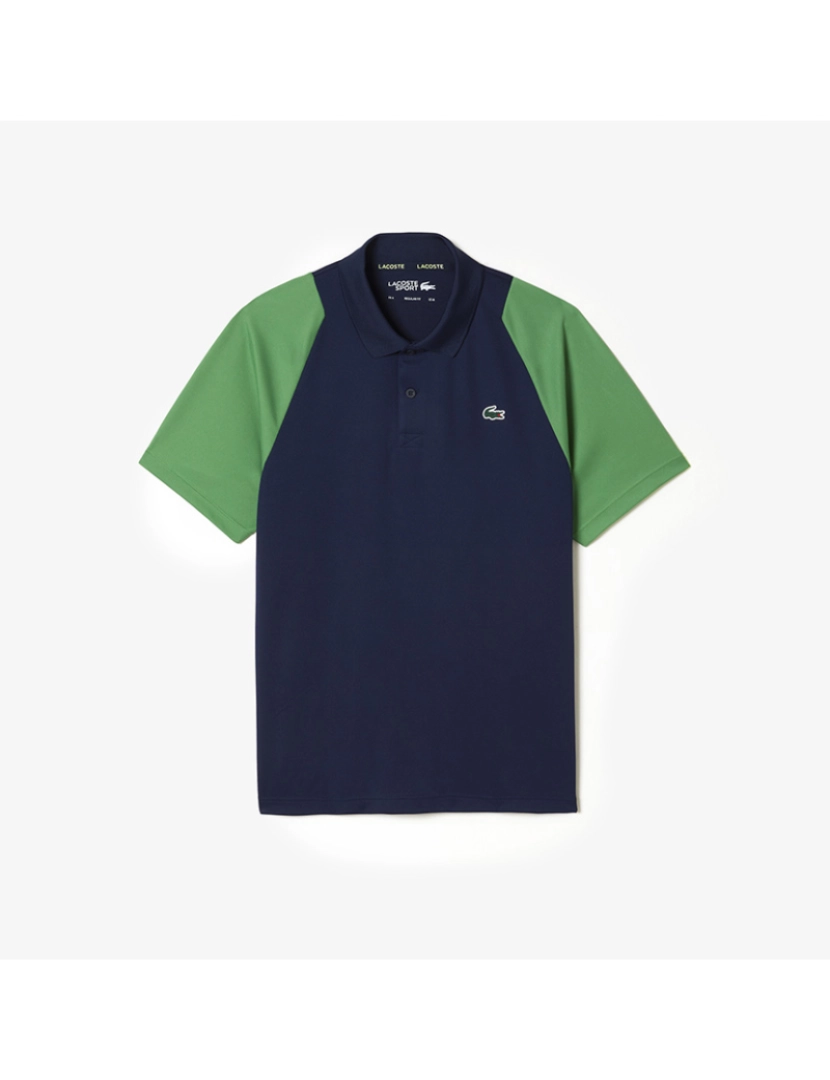 Lacoste - Polo De Homem Azul Marinho Verde Estragão