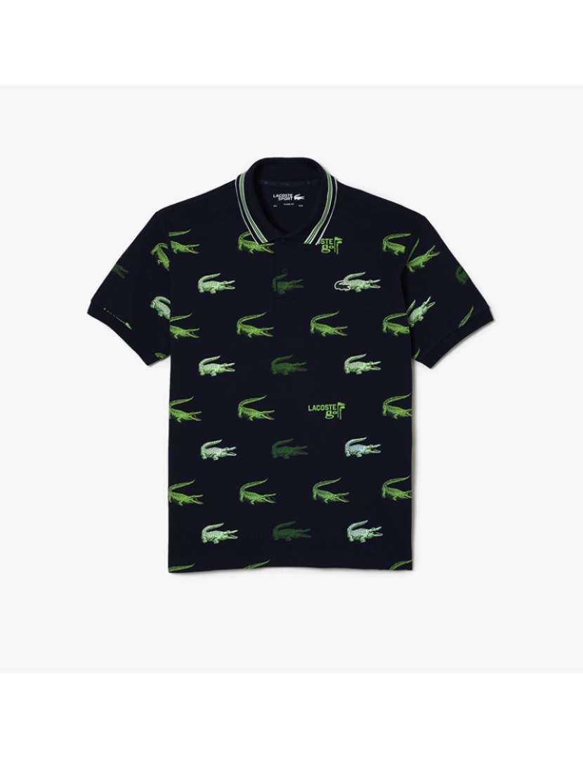 Lacoste - Polo De Homem Azul Marinho Ecru