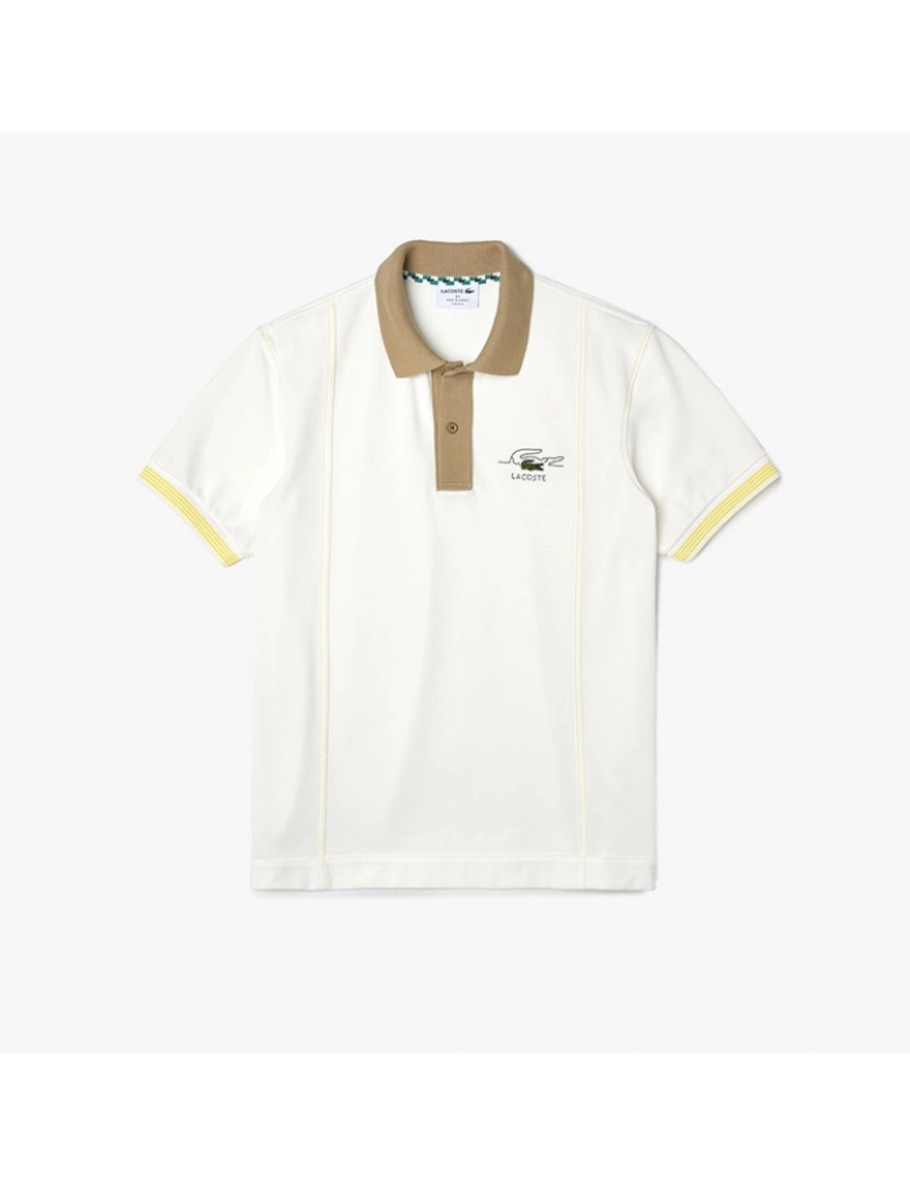 Lacoste - Polo De Homem Ecru Lion