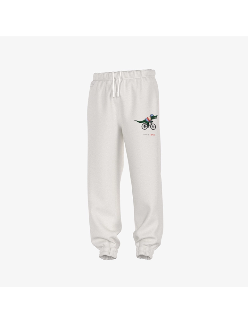 Lacoste - Calça Desportiva De Homem Lacoste X Netflix Ecru