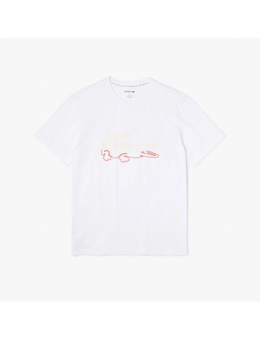 Lacoste - T-Shirt De Pijama De Homem Branco