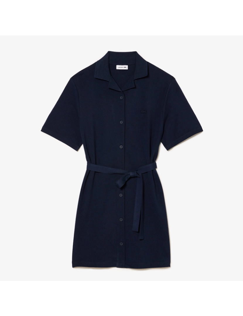 Lacoste - Vestido De Mulher Azul Marinho