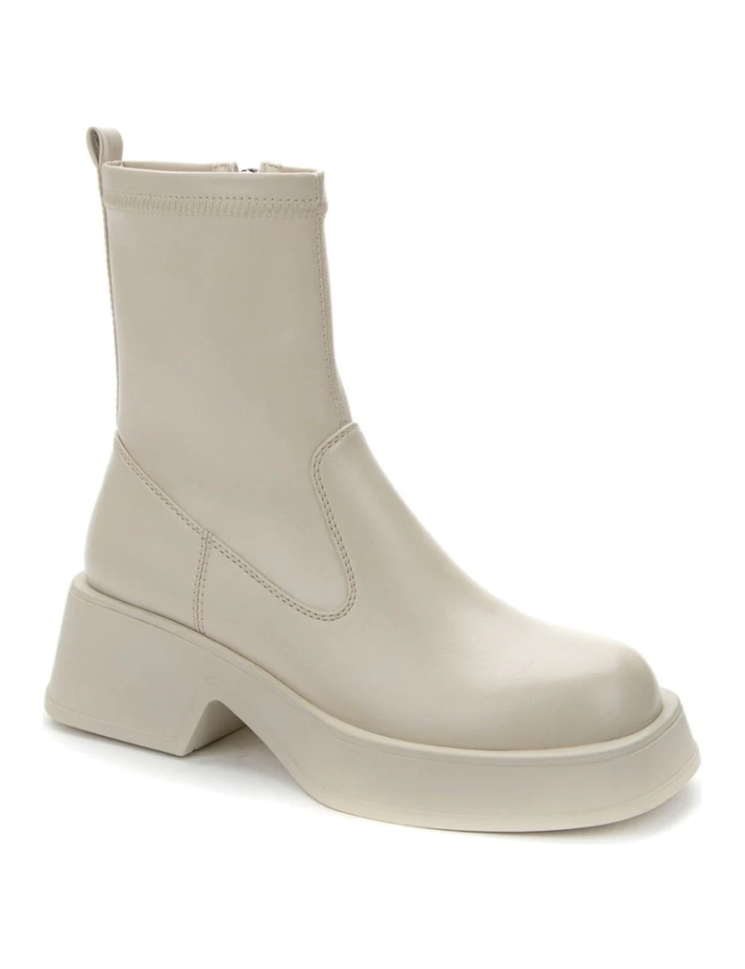 Betsy - Betsy Bege Booties Calçados Femininos