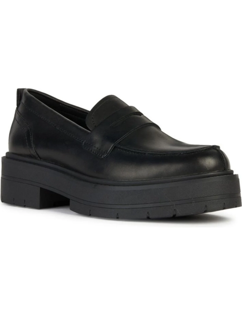 Geox - Geox Black Loafers Calçados Femininos