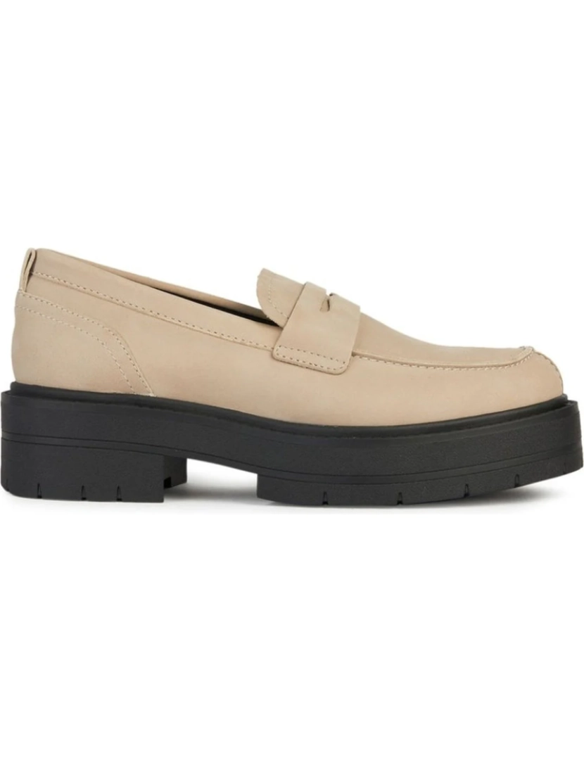 Geox - Geox Bege Loafers Calçados Femininos