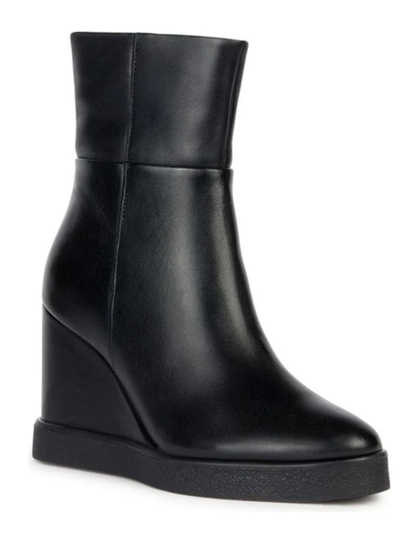 Geox - Geox Black Booties Calçados Femininos