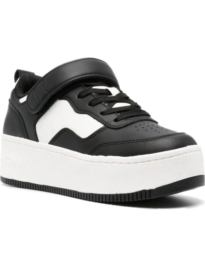 Tommy Jeans - Tommy Jeans preto treinadores sapatos femininos