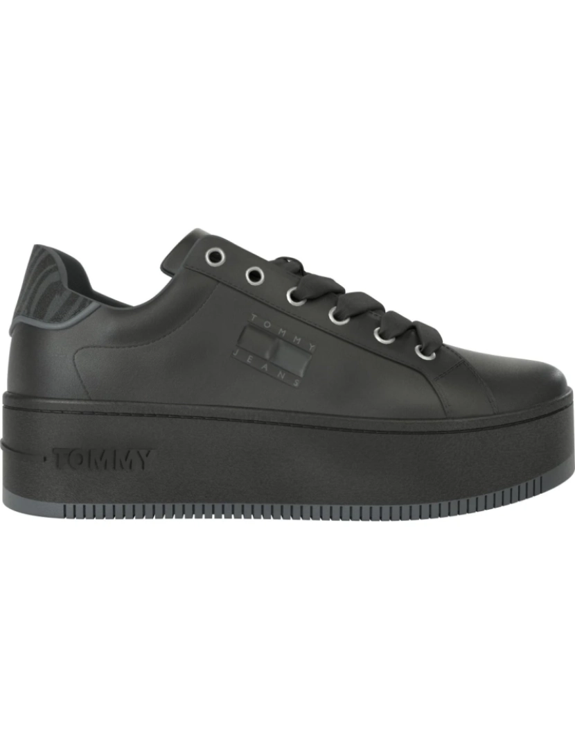 imagem de Tommy Jeans preto treinadores sapatos femininos3