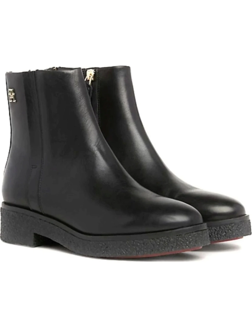 Tommy Hilfiger - Tommy Hilfiger Preto Booties Calçados Femininos