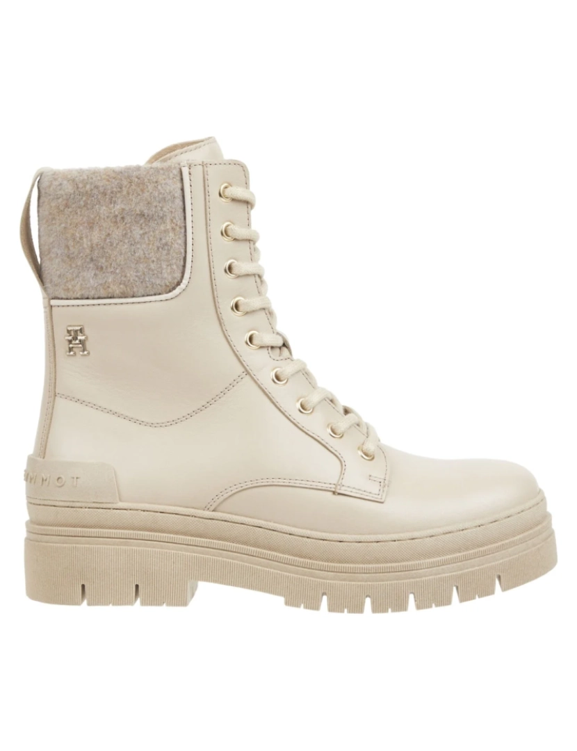 Tommy Hilfiger - Tommy Hilfiger Bege Booties Calçados Femininos