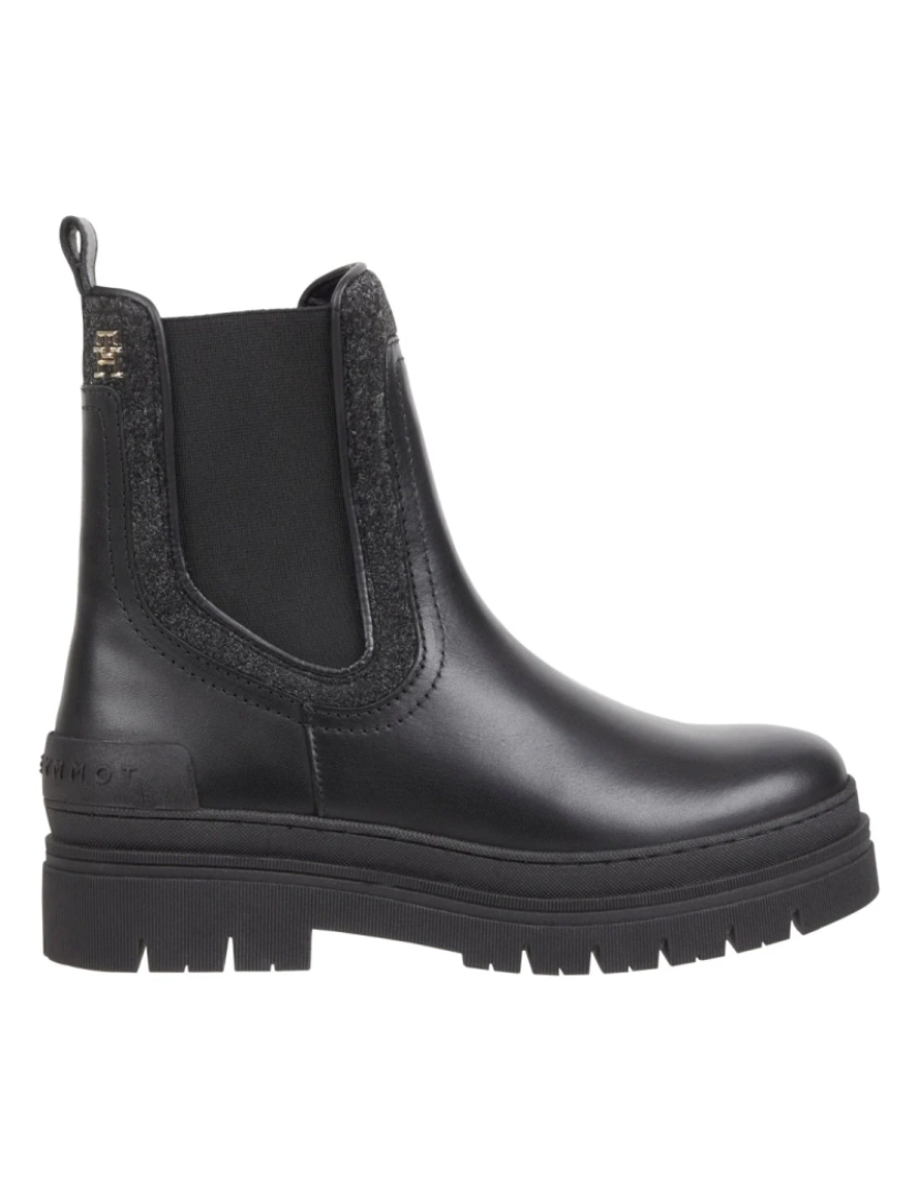 imagem de Tommy Hilfiger Preto Booties Calçados Femininos3