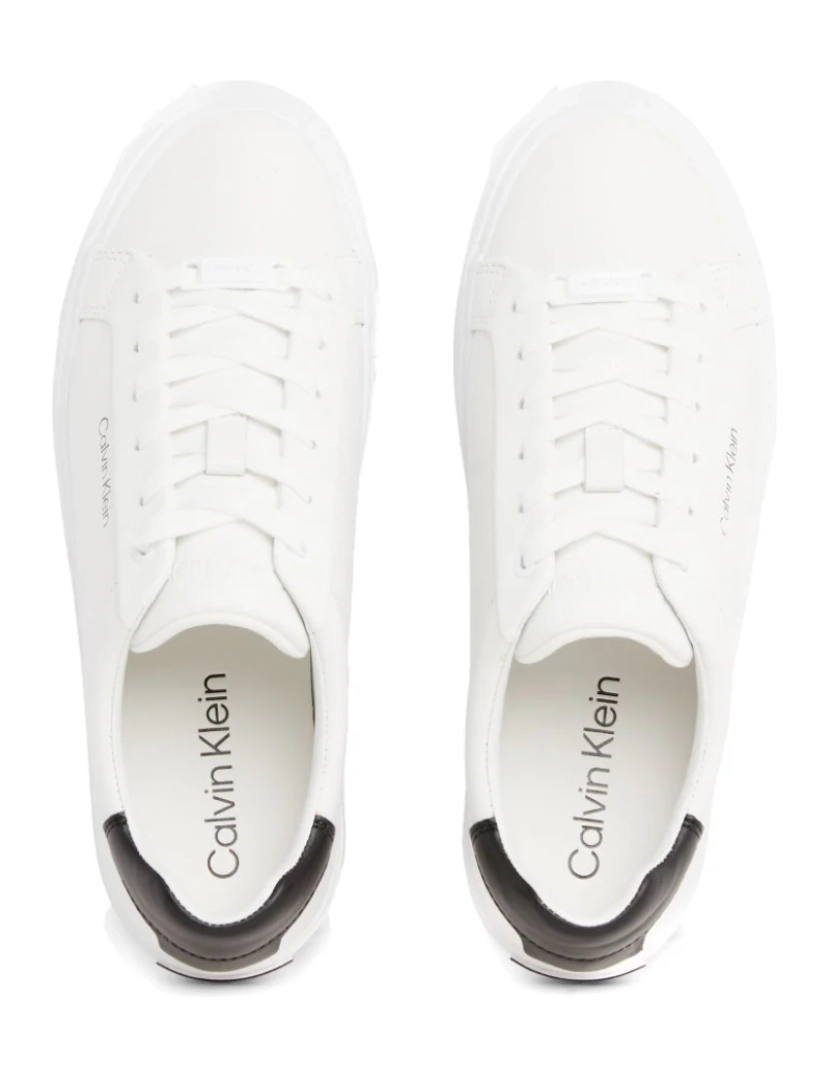 imagem de Calvin Klein Branco Trainers sapatos femininos5