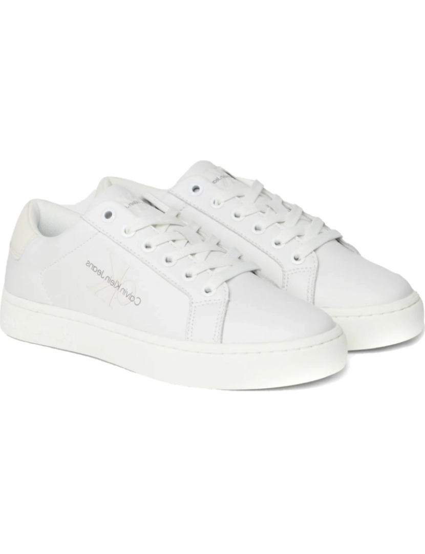 imagem de Calvin Klein Jeans Branco Trainers sapatos femininos2