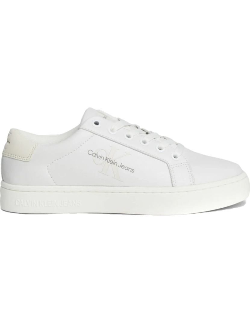 imagem de Calvin Klein Jeans Branco Trainers sapatos femininos3