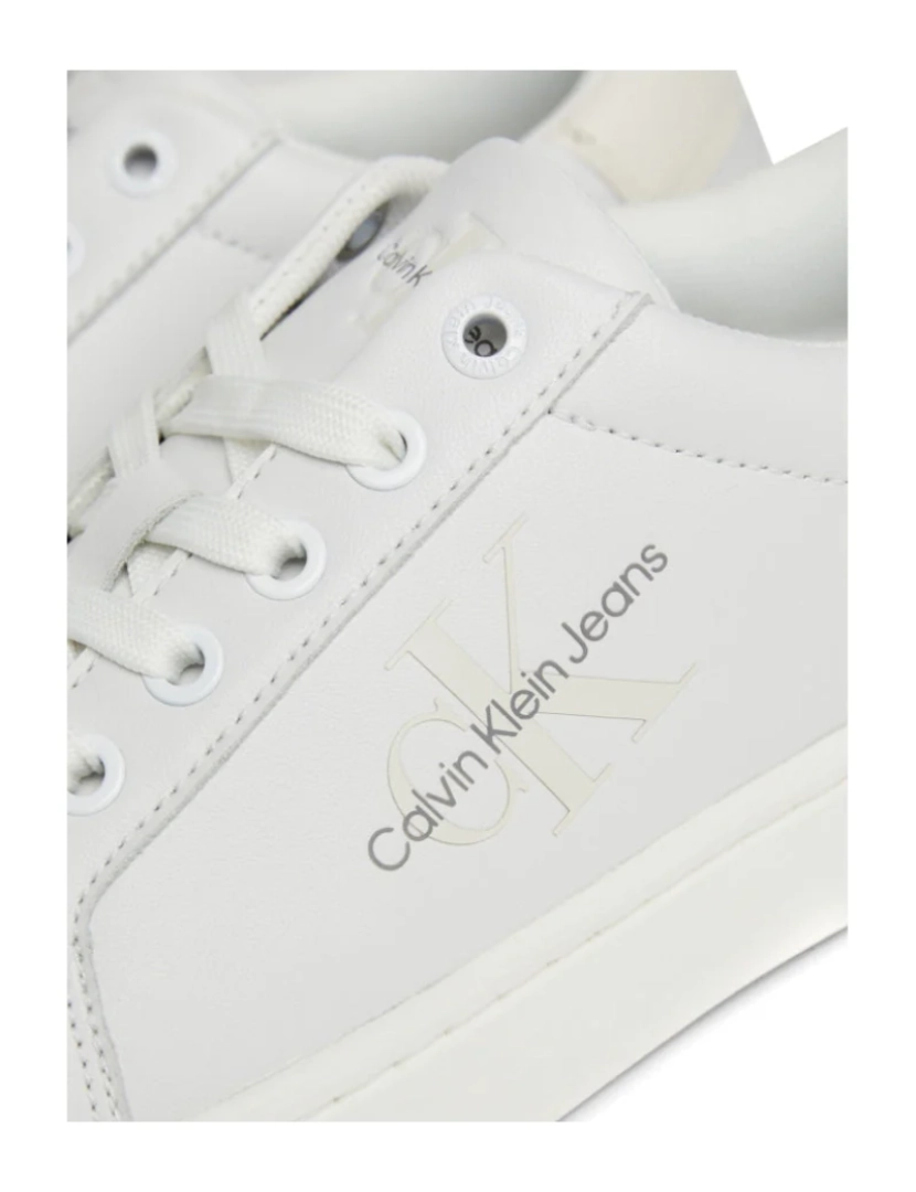 imagem de Calvin Klein Jeans Branco Trainers sapatos femininos7