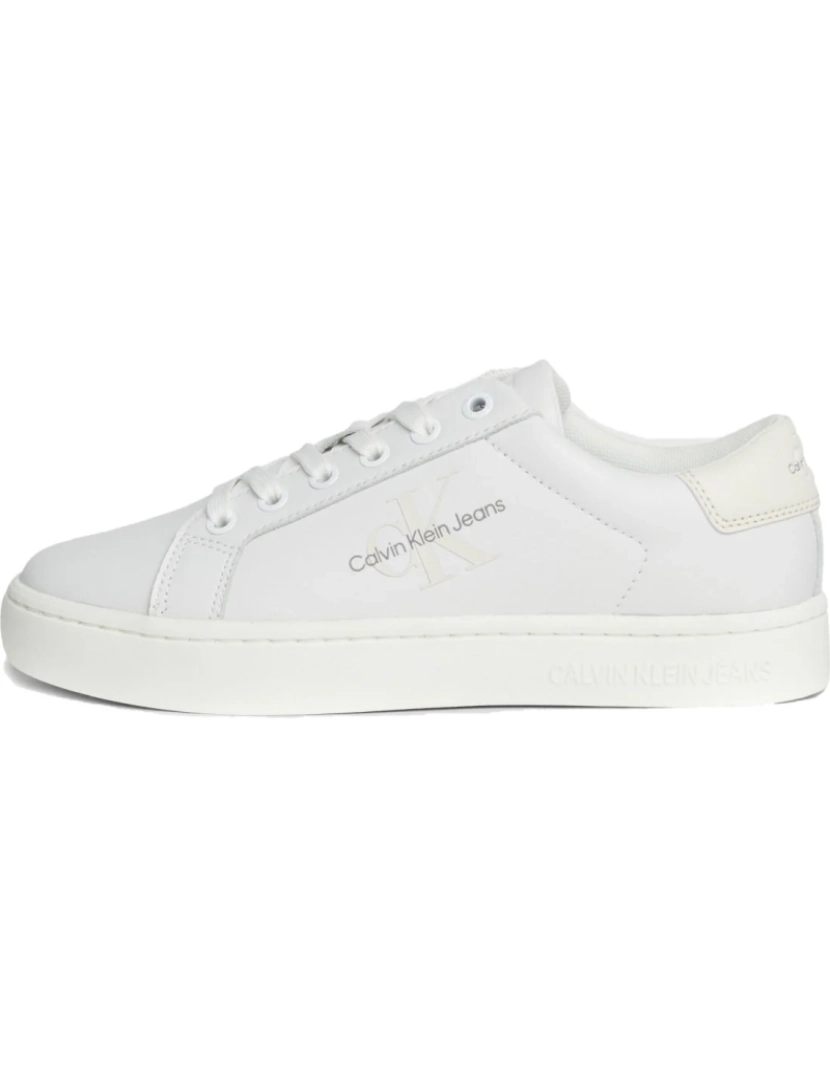 imagem de Calvin Klein Jeans Branco Trainers sapatos femininos8