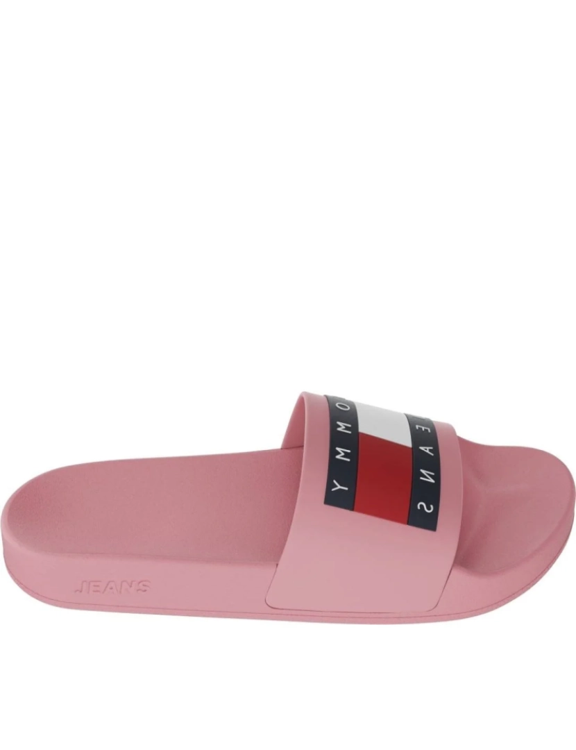 imagem de Tommy Jeans rosa Flip Flops sapatos femininos3