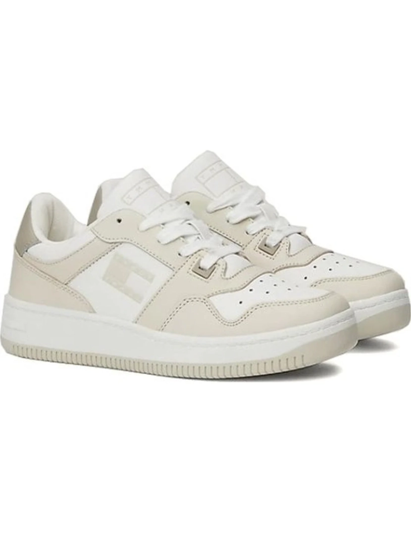 imagem de Tommy Jeans Bege Trainers sapatos femininos2