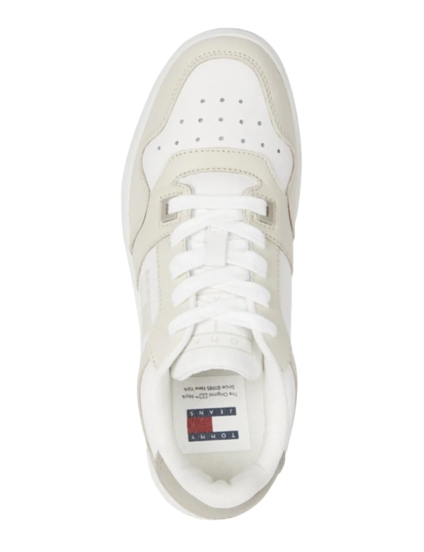 imagem de Tommy Jeans Bege Trainers sapatos femininos4