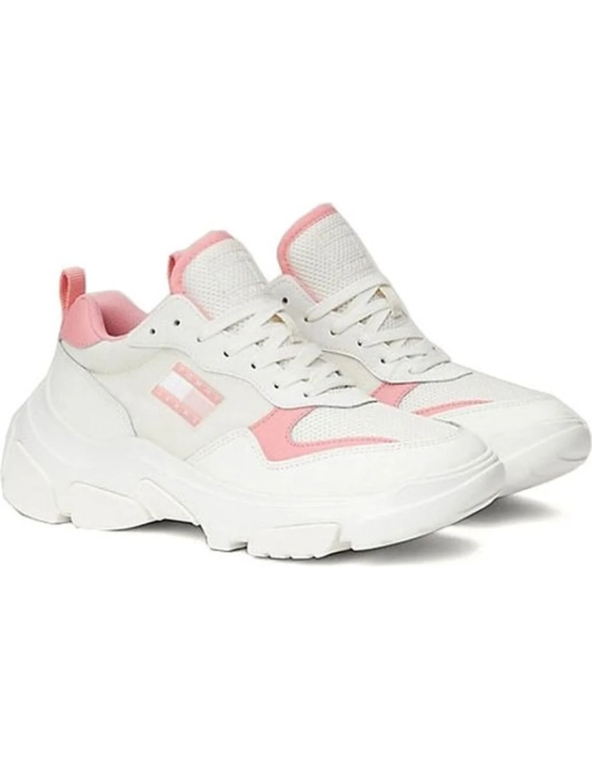 imagem de Tommy Jeans Pink Trainers sapatos femininos2