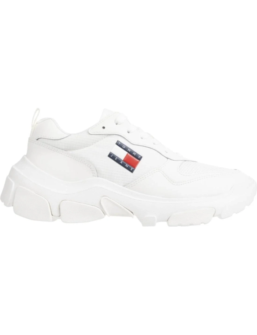 imagem de Tommy Jeans Bege Trainers sapatos femininos3